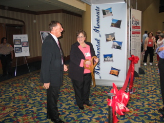 Wendy Cutting the Ribbon